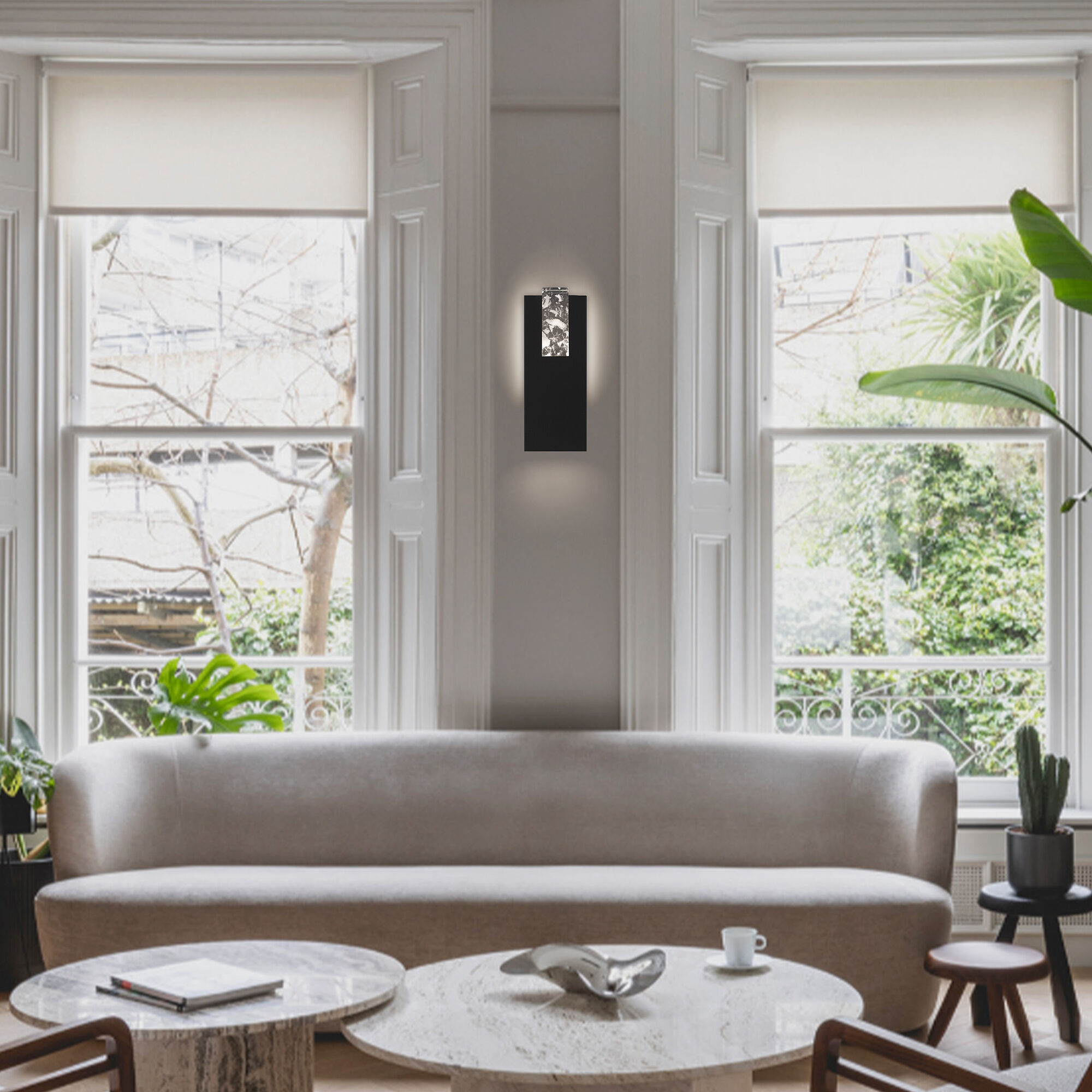 Mille LED 12.88 inch Sand Black Outdoor Wall Sconce